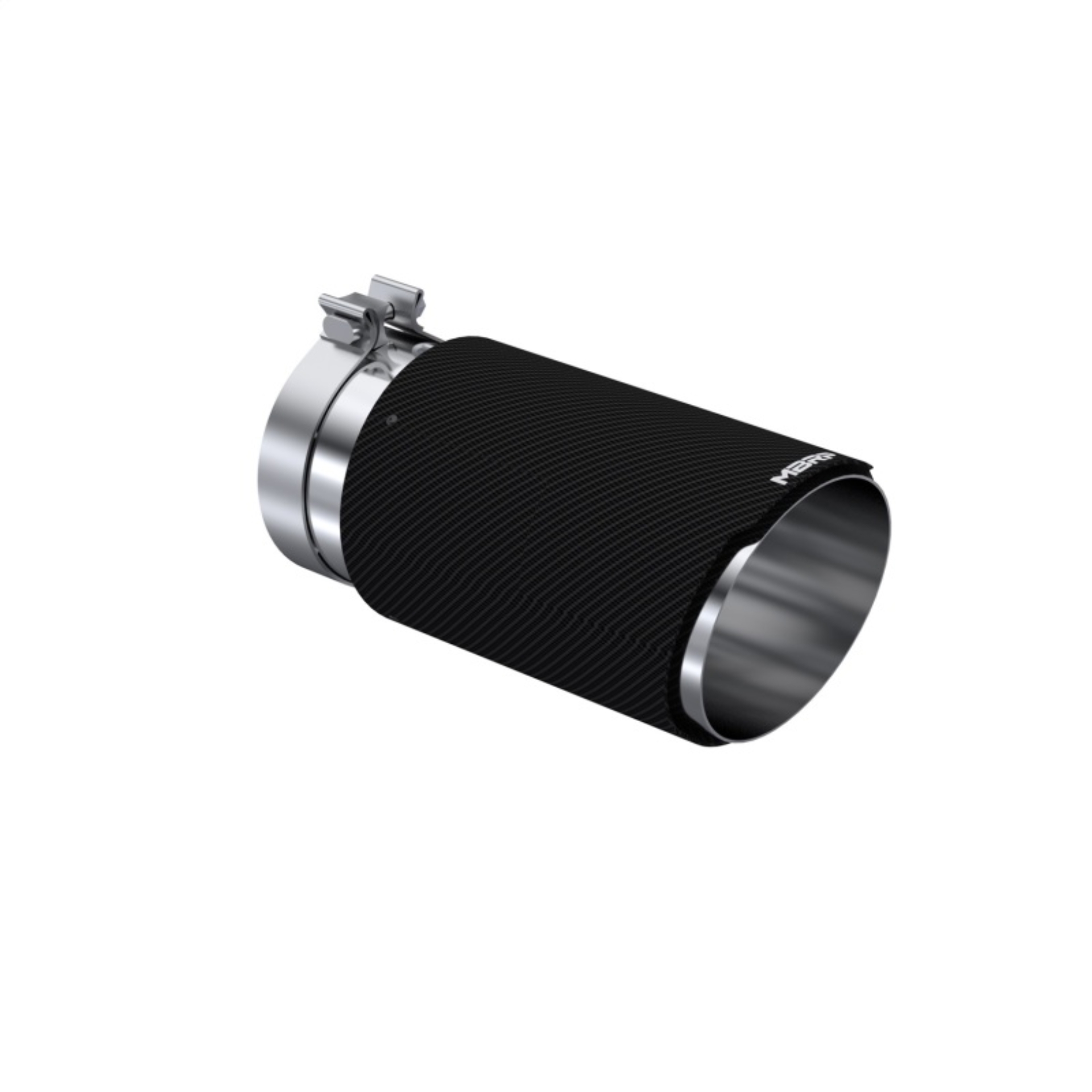 Picture of MBRP Universal Carbon Fiber Tip 6in OD/5in Inlet/12in L - Angle Cut Tip