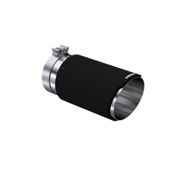 Picture of MBRP Universal Carbon Fiber Tip 6in OD/5in Inlet/12in L - Angle Cut Tip