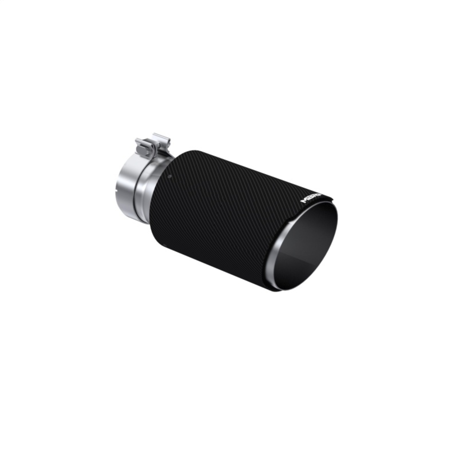 Picture of MBRP Universal Carbon Fiber Tip 6in OD/4in Inlet/12in L - Angle Cut Tip