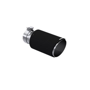Picture of MBRP Universal Carbon Fiber Tip 6in OD/4in Inlet/12in L - Angle Cut Tip