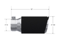 Picture of MBRP Universal Carbon Fiber Tip 6in OD/4in Inlet/12in L - Angle Cut Tip
