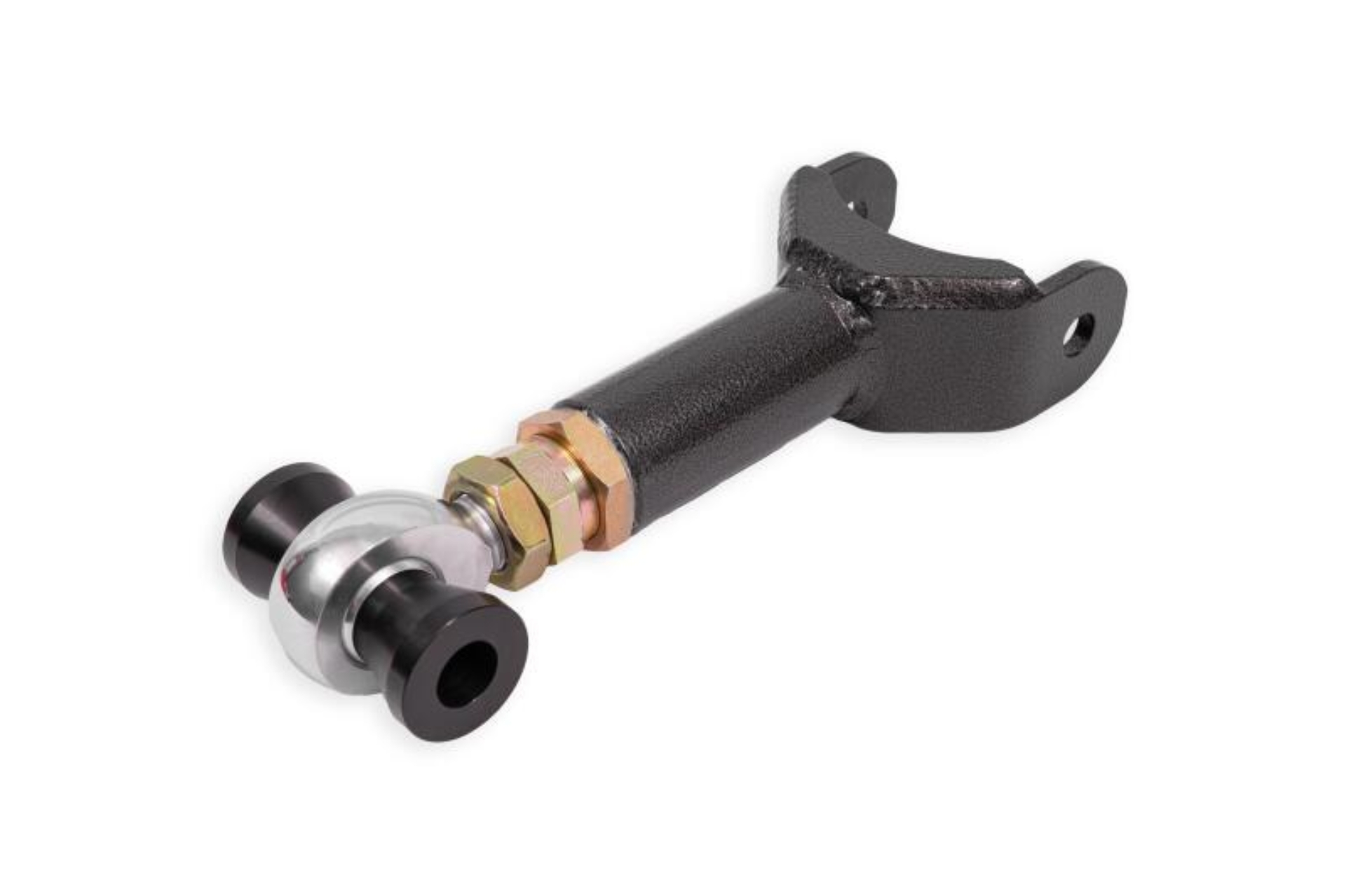 Picture of BMR 11-14 Ford Mustang S197 Upper Control Arm DOM On-Car Adj. Rod End - Black Hammertone