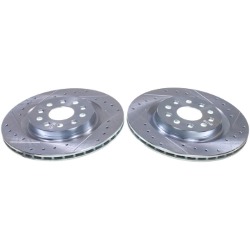 Picture of Power Stop 22-24 Jeep Grand Cherokee Rear Drilled & Slotted Rotor - Pair