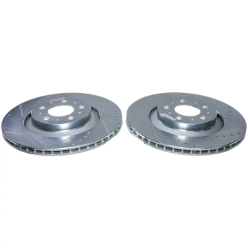Picture of Power Stop 20-24 Tesla Y Rear Drilled & Slotted Rotor - Pair