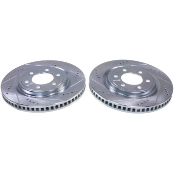 Picture of Power Stop 22-23 Ford F-150 Lightning Front Drilled & Slotted Rotor - Pair