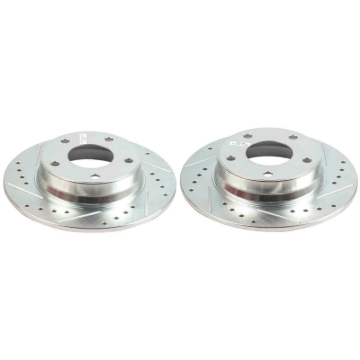 Picture of Power Stop 20-25 Nissan Sentra Rear Drilled & Slotted Rotor - Pair