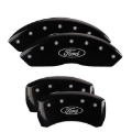 Picture of MGP 4 Caliper Covers Engraved Front & Rear Oval logo/Ford Black finish silver ch