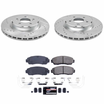 Picture of Power Stop 21-25 Acura TLX Front Z23 Evolution Brake Kit