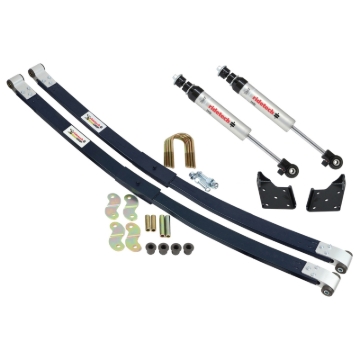Picture of Ridetech 55-57 Chevrolet Wagon Composite Leaf Springs w/ HQ Shock Kit - 2in Drop