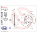 Picture of Brembo OE 01-17 BMW 1 Series (F52) Front Premium Xtra Cross Drilled UV Coated Rotor