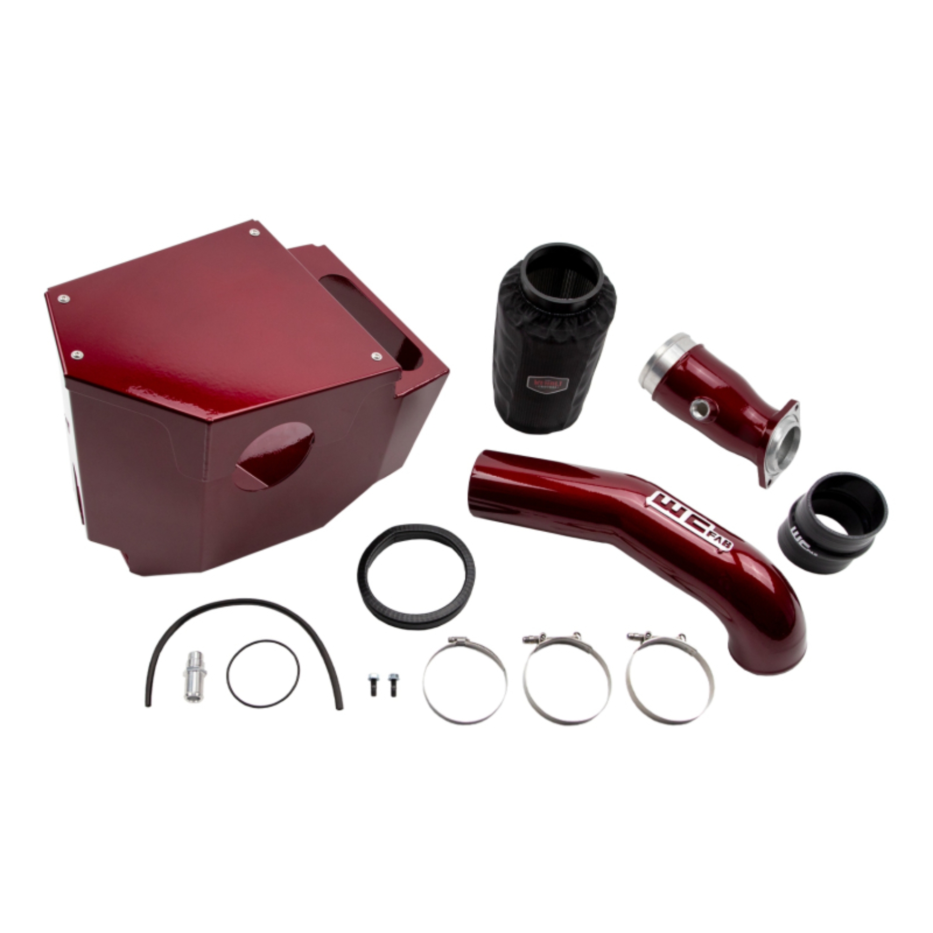 Picture of Wehrli 20-24 Chevrolet 6.6L LP5 Duramax 4in Intake Kit Stage 2 - Brizzle Blue