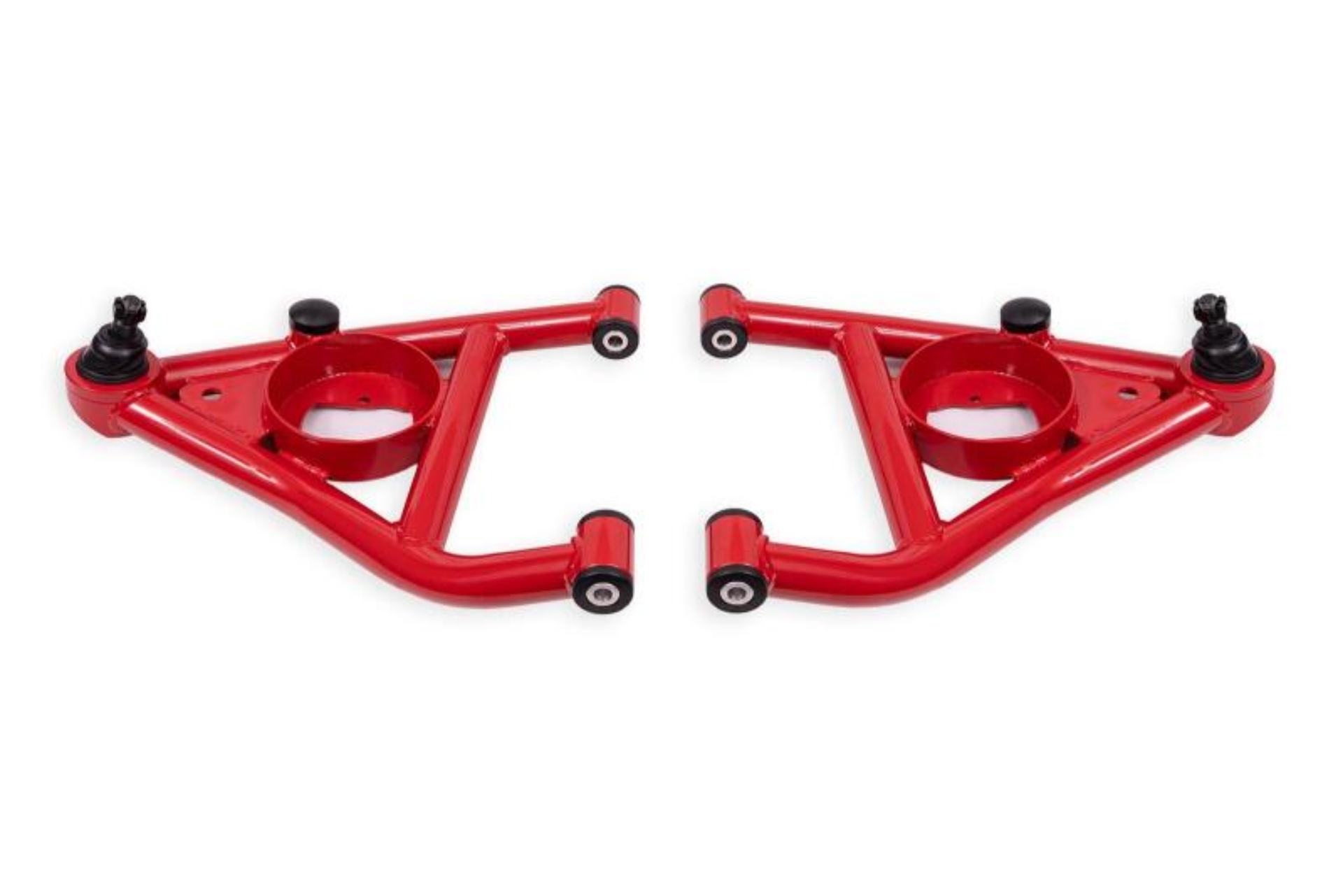 Picture of BMR 67-69 Chevrolet Camaro w/Rear Bump Stops Lower A-Arms w/ STD Ball Joint (Delrin) - Red