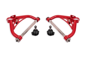 Picture of BMR 70-81 Chevrolet Camaro Non-Adj. Upper A-Arms w/ 0.5in Tall Ball Joint (Delrin) - Red