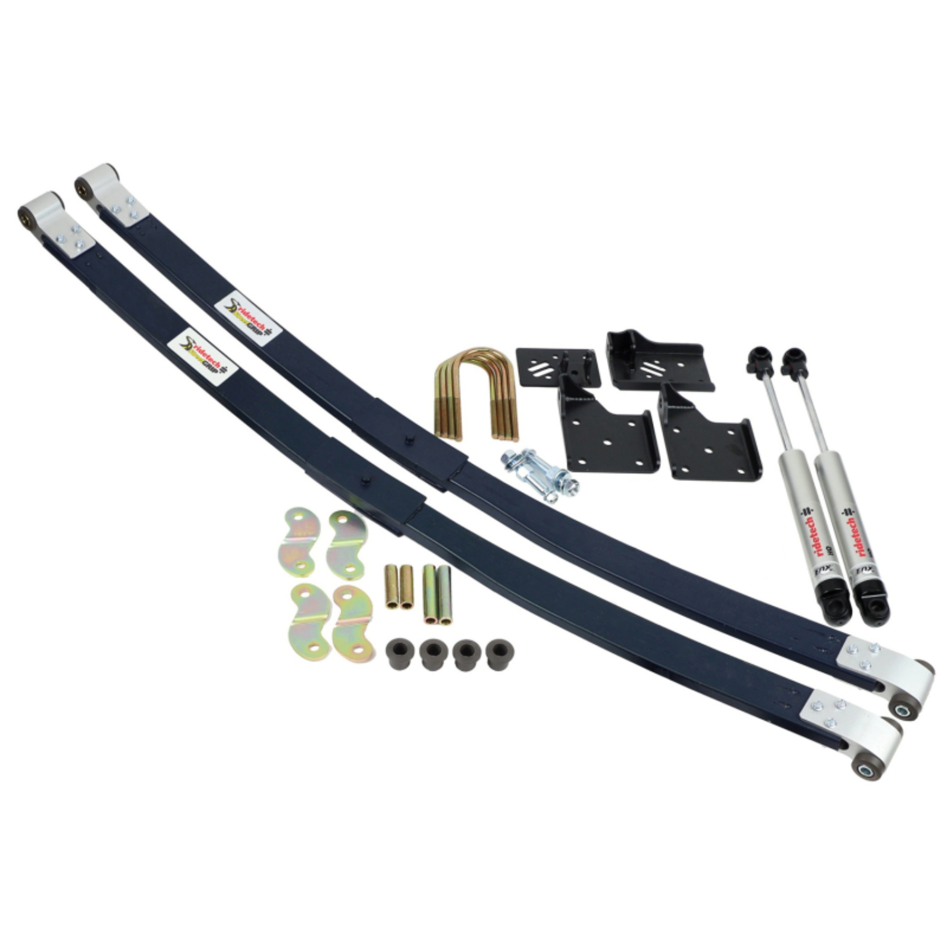 Picture of Ridetech 55-57 Chevrolet Bel Air Composite Leaf Spring w/ HQ Shock Kit - 2in Drop - Rear