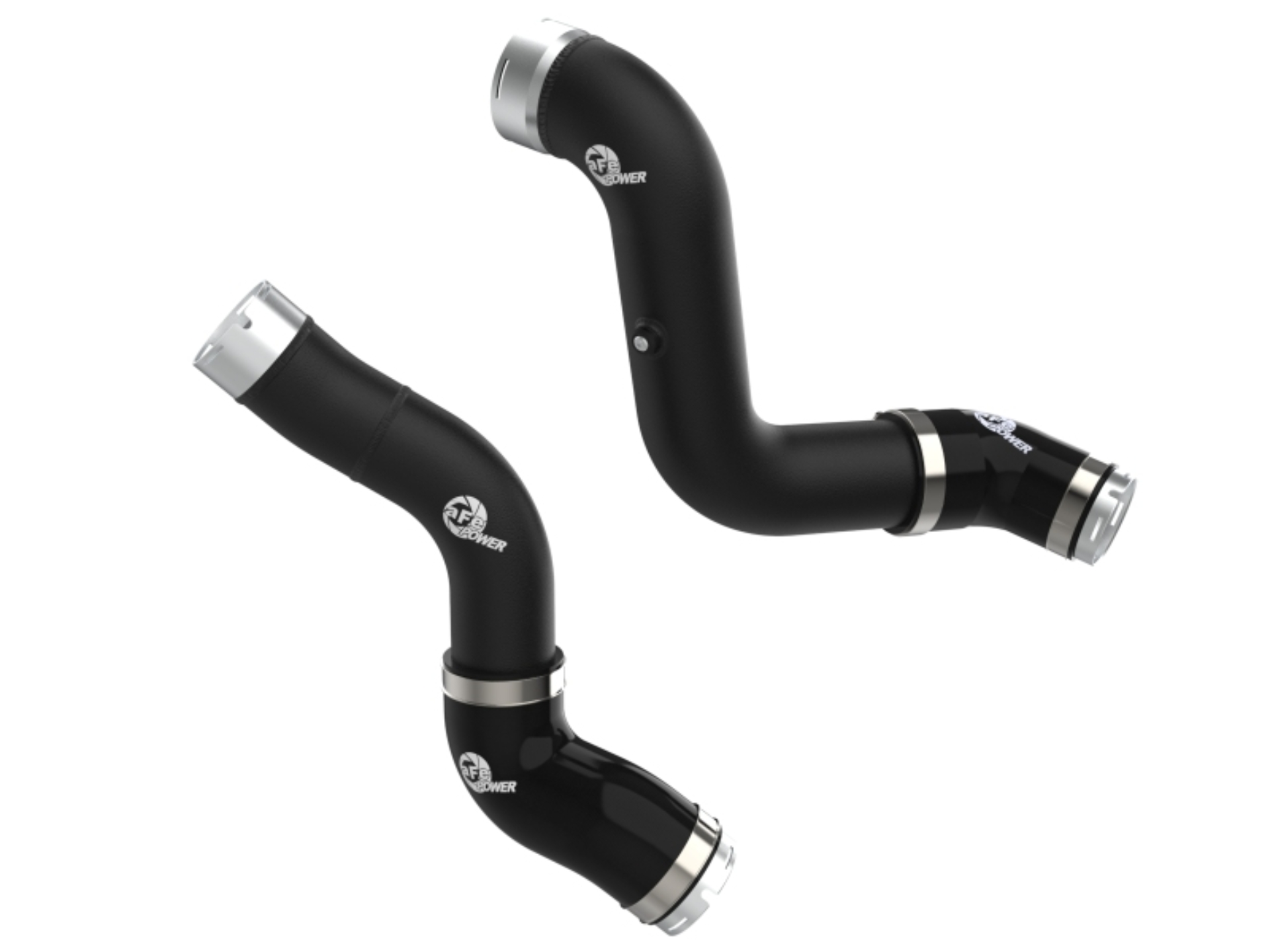 Picture of aFe 23-25 GM Colorado/Canyon L4-2.7L BladeRunner Aluminum Hot and Cold Charge Pipe Kit - Black