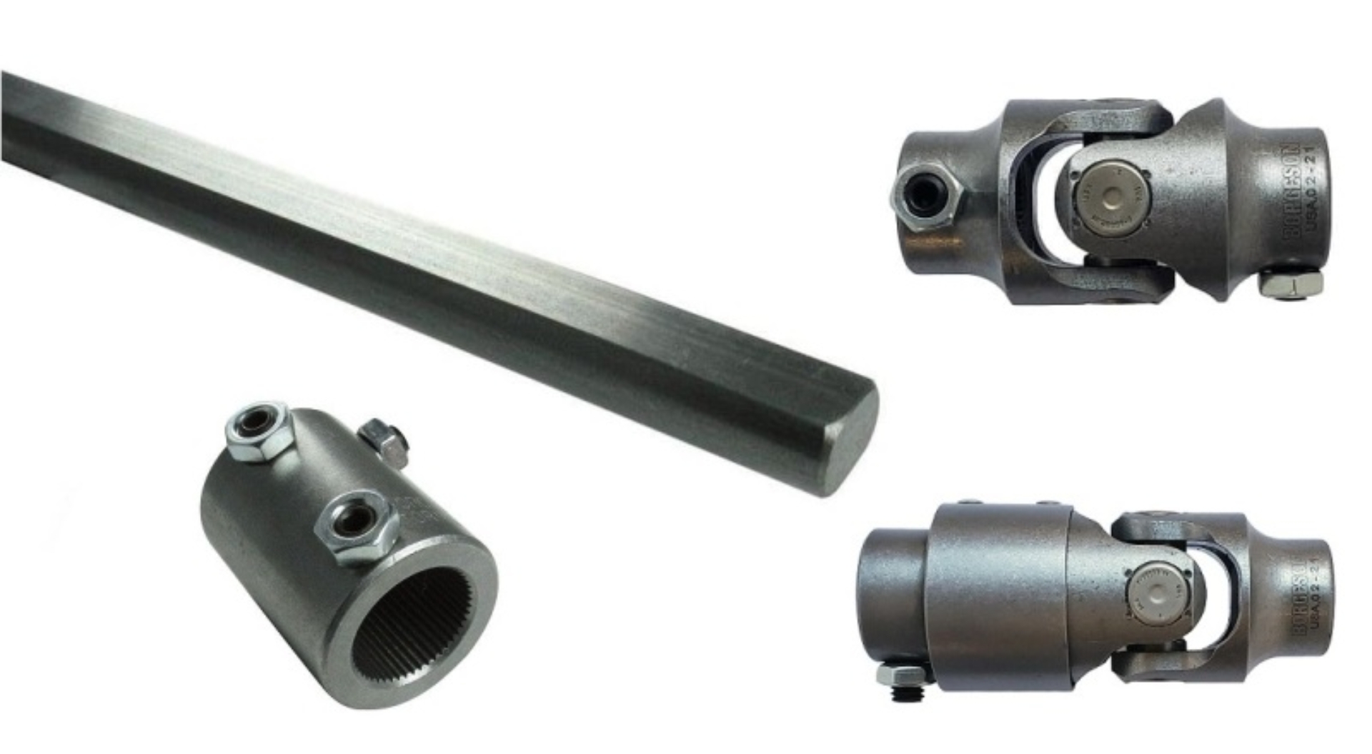 Picture of Ridetech 70-78 GM F-Body Front Steering Column U-Joint Kit - 1in -48 Spline to 3/4in -36 Spline