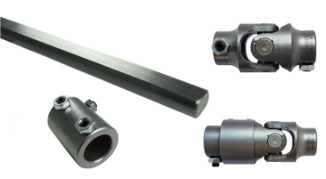 Picture of Ridetech 70-78 GM F-Body Front Steering Column U-Joint Kit - 1in -48 Spline to 3/4in -36 Spline