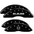 Picture of MGP 4 Caliper Covers Engraved Front RAM Engraved Rear RAMHEAD Black finish silver ch