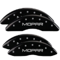 Picture of MGP 4 Caliper Covers Engraved Front & Rear MOPAR Black finish silver ch