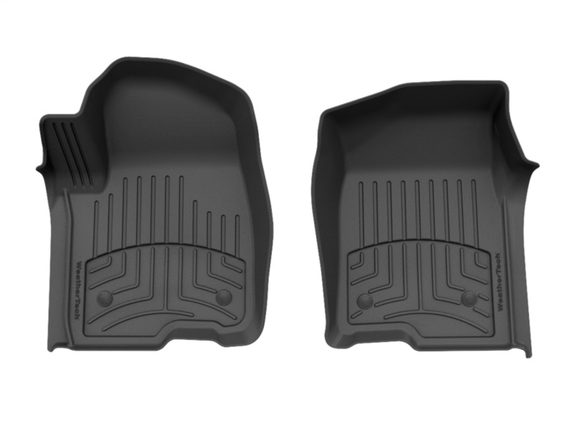 Picture of WeatherTech 19-25 Chevy Silverado Crew Cab / Double Cab Front FloorLiner HP - Black