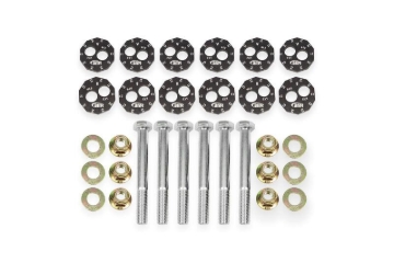 Picture of BMR 97-04 Chevrolet Corvette C5 Front & Rear Lower Control Arms Camber Bolt Kit - Black Anodized