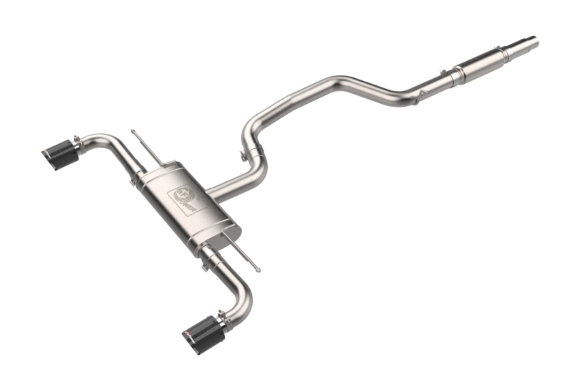 Picture of aFe 22-24 Volkswagen GTI MACH Force-Xp 3 to 2-1/2 IN Stainless Steel Cat-Back Exhaust w/Carbon Tips