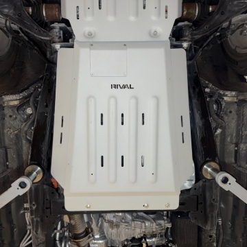 Picture of Rival 2015-2026 Ford F150 Powerboost Only Aluminum Transmission Catalytic Converter Skid Plate