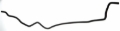 Picture of Gates 98-02 Mazda 626 V-6 2.5L Reservoir To Pipe-1 Molded Heater Hose