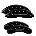 Picture of MGP 4 Caliper Covers Engraved Front Gen 5/Camaro Engraved Rear Gen 5/SS Black finish silver ch