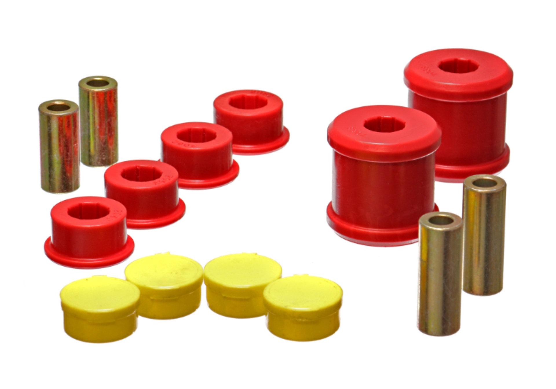 Picture of Energy Suspension 02-06 Subaru Impreza/WRX Red Rear Trailing Arm Bushing Set