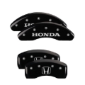 Picture of MGP 4 Caliper Covers Engraved Front Honda Engraved Rear H Logo Black finish silver ch