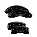 Picture of MGP 4 Caliper Covers Engraved Front & Rear Volt Black finish silver ch