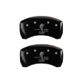 Picture of MGP Rear set 2 Caliper Covers Engraved Rear GT350 Shelby & Cobra Black finish silver ch