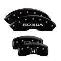 Picture of MGP 4 Caliper Covers Engraved Front Honda Engraved Rear H Logo Black finish silver ch