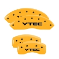 Picture of MGP 4 Caliper Covers Engraved Front & Rear Vtech Yellow finish black ch