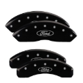 Picture of MGP 4 Caliper Covers Engraved Front & Rear Oval logo/Ford Black finish silver ch