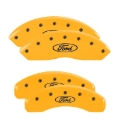 Picture of MGP 4 Caliper Covers Engraved Front & Rear Oval logo/Ford Yellow finish black ch
