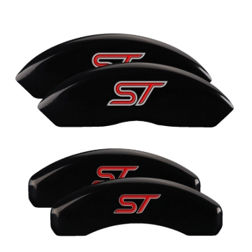 Picture of MGP 4 Caliper Covers Engraved Front & Rear No bolts/ST Black finish silver ch