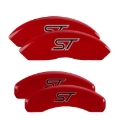 Picture of MGP 4 Caliper Covers Engraved Front & Rear No bolts/ST Red finish silver ch