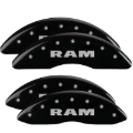 Picture of MGP 4 Caliper Covers Engraved Front & Rear RAM Black finish silver ch
