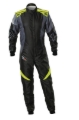 Picture of OMP KS-2 Art Suit Black/Fluo Yellow - Size 150 (Kids)
