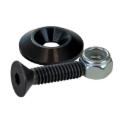 Picture of Moroso 1in Taper Washer - Black Anodized (10 Pack w/Hardware)