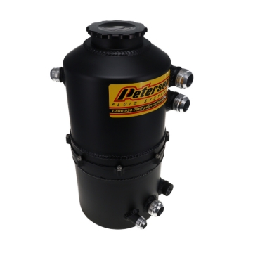 Picture of Peterson Fluid Systems Tank Drag 2.3 Gallon -16AN Dual Return - Black