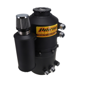 Picture of Peterson Fluid Systems Tank Drag 2.3 Gallon -16AN Dual Return w/ Catch Can