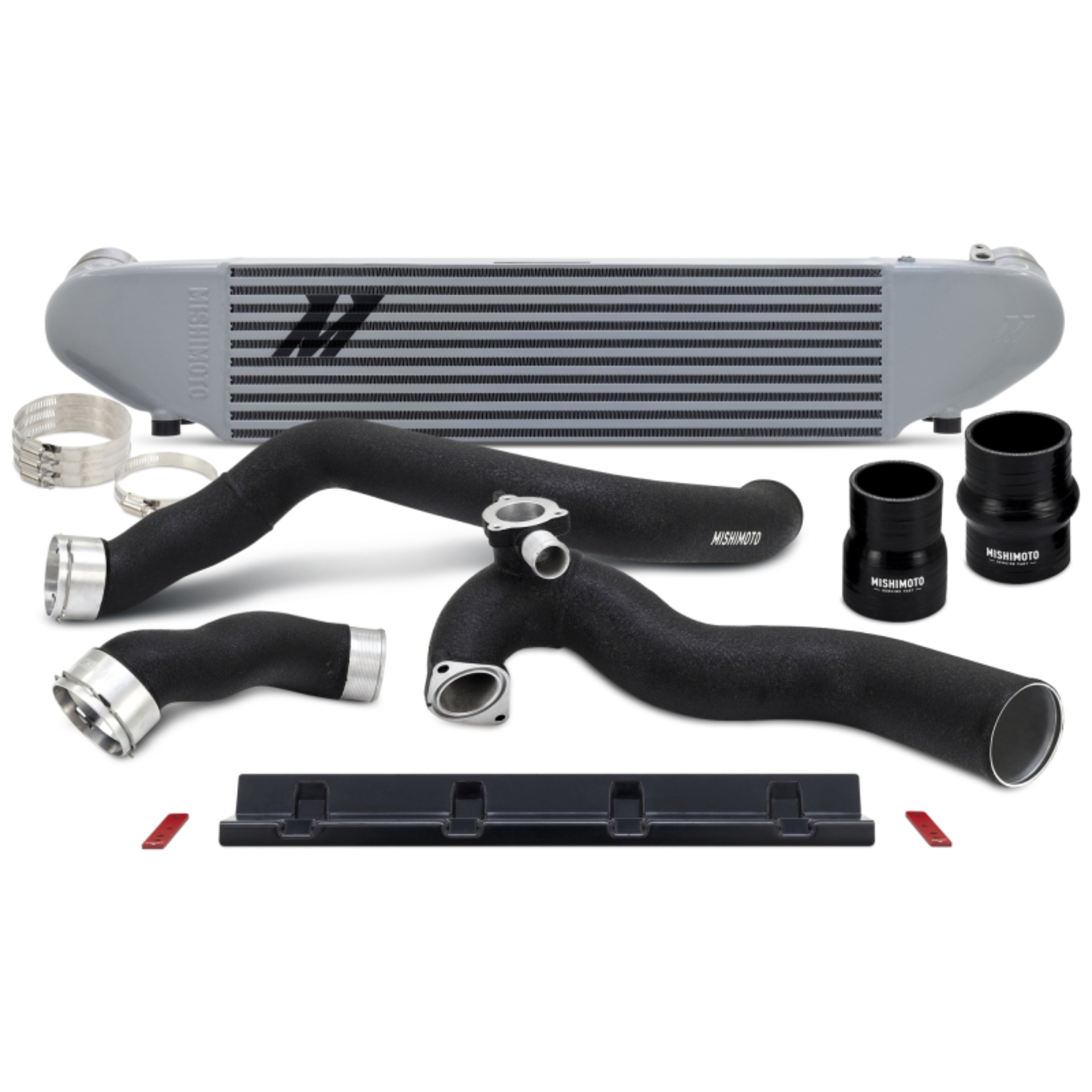 Picture of Mishimoto 2024+ Ford Mustang 2.3L EcoBoost Performance Intercooler Kit - Silver/Black