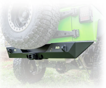 Picture of Turn Offroad 2007-2018 Jeep JK Rear Bumper with Hitch and Lights