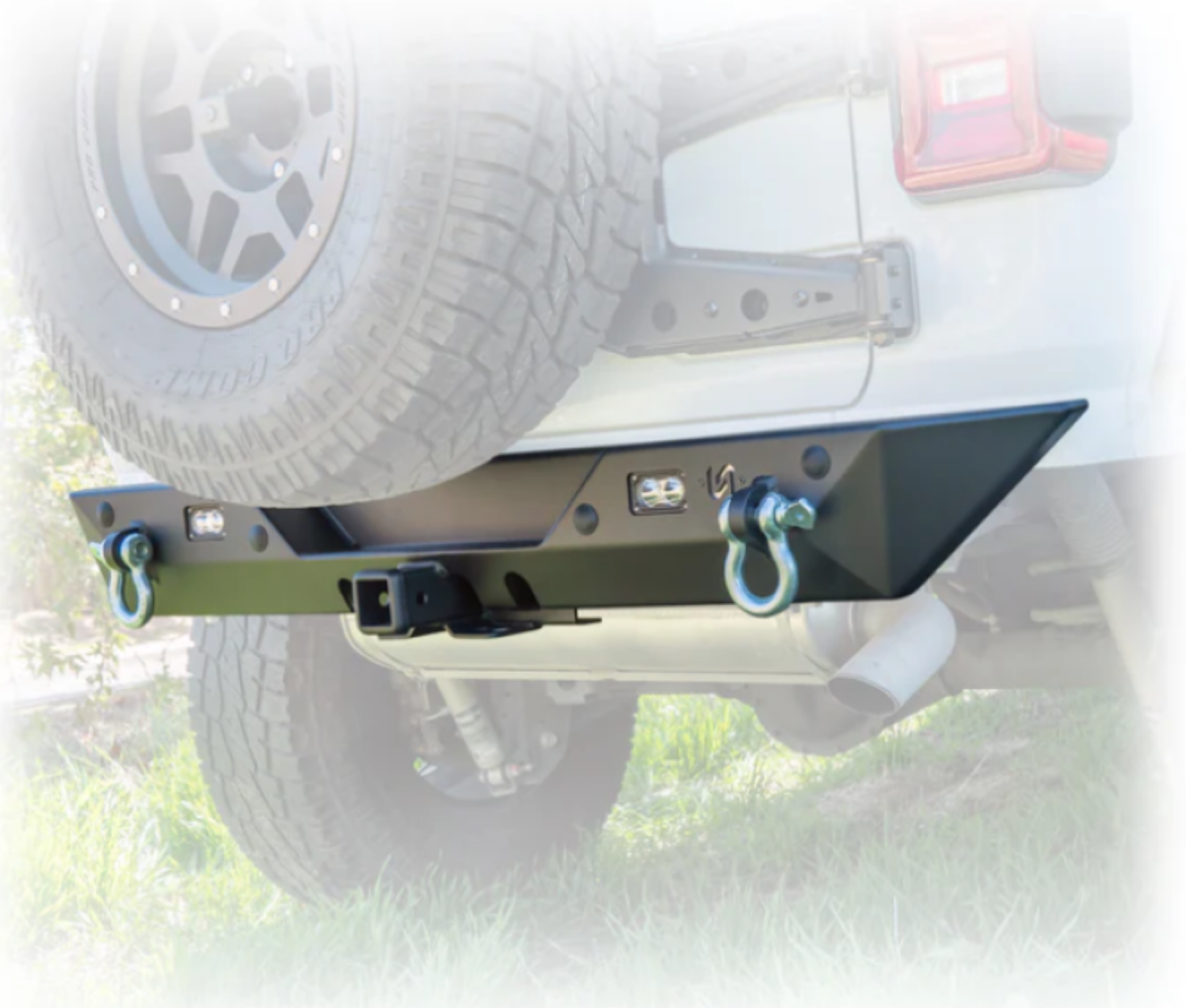 Picture of Turn Offroad 2018+ Jeep JL Rear Bumper with Hitch and Lights