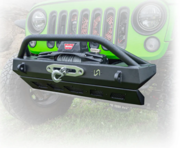 Picture of Turn Offroad 2007+ Jeep JK/JL/JT Front Bumper W/Welded Bull Bar & Skid Plate