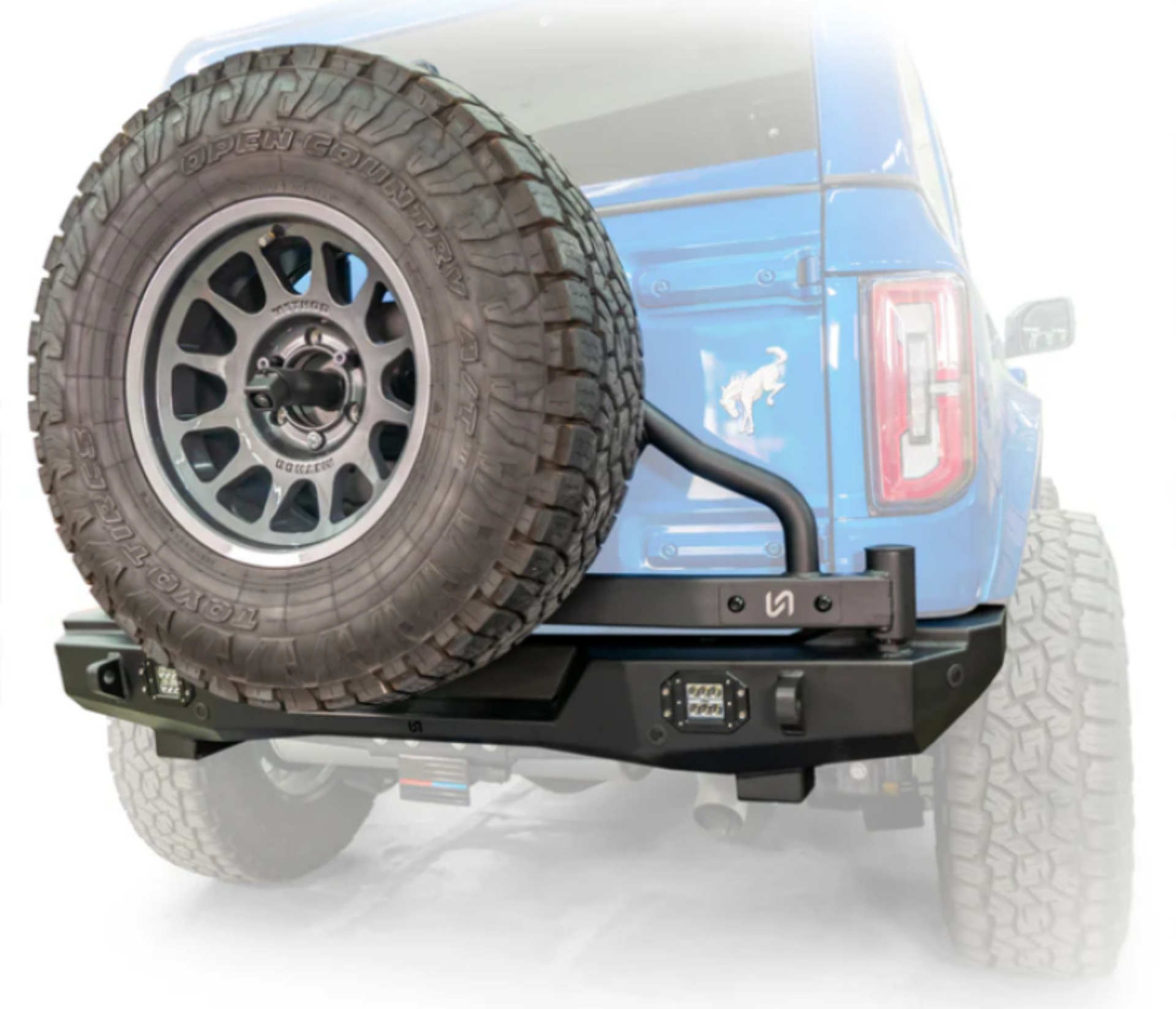 Picture of Turn Offroad 2021+ Ford Bronco Swing Out Tire Carrier Rear Bumper 1 of 2