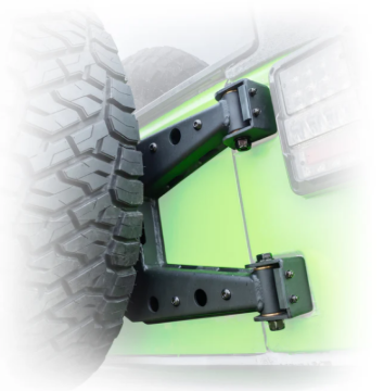 Picture of Turn Offroad 2007-2018 Jeep JK Hinge Mount Tire Carrier